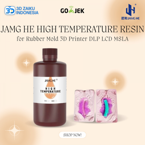 Jamg He High Temperature Resin for Rubber Mold 3D Printer DLP LCD MSLA - 1 KG